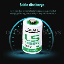 가스 물 계량기 CNC ETC PLC 기계용 리튬 배터리 건조 1 차 LS14250 14250 TL-5902 1/2AA 1/2 AA 1200mAh 3.6V 2 개