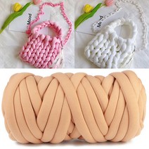 자이언트얀 1kg 빅얀 왕모찌실 패브릭 가방만들기 핑거니팅 방석, 상품:자이언트얀 폴리1kg|컬러:10다크그레이