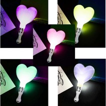 LED 야광 하트봉 1P / 응원봉 야광봉 파티용품 콘서트 행사용품 응원도구 재롱잔치 형광봉, 31716) 퍼플