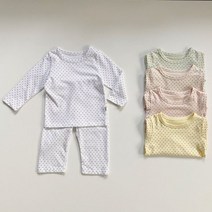 라임앤블루 단독 클리어런스 기획 도트 실내복 세트