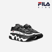 휠라 [공식] 키즈 바리케이드 97 운동화 BLACK WHITE