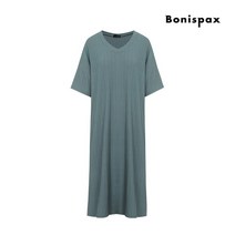 보니스팍스 보니스팍스 골지브이넥롱원피스-OG79OP302