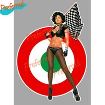 베스파 피아지오 데칼 집 쿨러 노트북 레이싱 헬멧 트렁크, J+Length 20cm