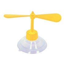 오토바이 헬멧 액세서리 용품 1pcs 오토 이 헬멧 흡입 컵 어린 시절 재미 프로펠러, 노란색