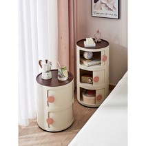 심플 2층 3층 원형 서랍장, C