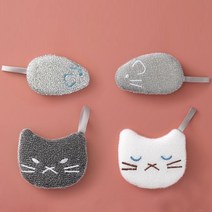 고양이 쥐돌이 수세미(4개입) 번호 29078EA, 1, 4개세트