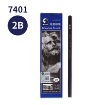 Marley 콩테 스케치 콩테목탄 연필콩테 목탄연필 크로키 흑연연필, C7401-2B(정박스12지)
