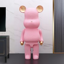 베어브릭 저금통 수지 장식품 대형 인테리어 장식품 80cm, 스크럽핑크