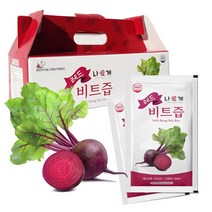 나애게 무농약 레드비트즙 100ml 60팩 국내산, 60포