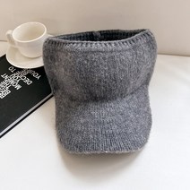 우드피카 남녀공용 니트 밴드 썬캡모자