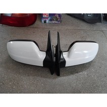 투싼 백미러 투싼 사이드미러 구형 전동접이 흰색 중고품, 운전석