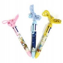 6색 목걸이 볼펜 색상랜덤, 단품