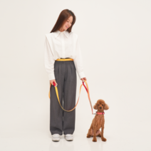 반짝 프리미엄 그라데이션 핸즈프리 리쉬 강아지 리드줄, 1 퍼플리움