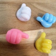 홀더벽걸이후크엄지실리콘 티백 수납바구니 이케아 다이소 빈티지소품, 블루_원사이즈