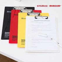컬러 A4용지 클립보드 바인더 메뉴판 만들기 다이소 판떼기 카페 판때기 딱판 종이 받침대, 노랑