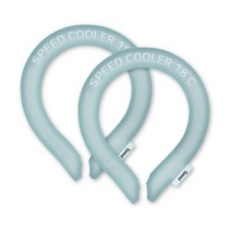 스피드쿨러 얼음목걸이 넥쿨러 친환경쿨러 2개, 블루