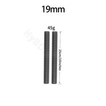 카메라악세사리 2 pcs 15mm19MMCarbon 섬유로드 DSLR 망원 렌즈 용 6 quot8quot10 quot12quot16 quot인치 길이 4K 8K 캐논 소니 카메라, 2PCS19MM10inch long