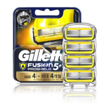 질레트 퓨전 프로쉴드 면도날 옐로우, 4개입, 2개