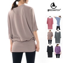 그리니치 요가복 필라테스 티셔츠 루즈 롱티 sr1006_2