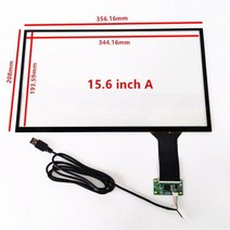 디스플레이 미니디스플레이 7/8/10.1/11.6/13.3/15.6 인치 USB 용량 성 터치 스크린 디지타이저 유리 손, 08 15.6 inch A