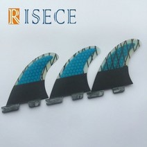 서핑 휴대용 보드 액세서리 벌집 더블 탭 2 Quilhas 탄소 섬유 G7, 파란색