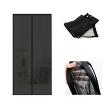 자석 벨크로 방문 모기장 출입구 방충망 소 블랙 현관방충망 붙이는방충망, 상세페이지 참조