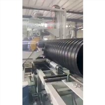 유공관 주문을 받아서 만들어진 HDPE 강철 지구 폴리에틸렌 나선에 의하여 강화되는 물결 모양 관 중공 벽 플라스틱 강철 캐럿 감기 관 안 늑골 반대로 압력 하수 배출, DN800