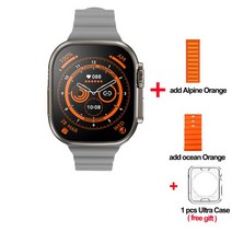 2Pcs/3Pcs/4Pcs ZD8 울트라 맥스 스마트 워치 2.08 "망막 스크린 시리즈 8 49mm 티타늄 합금 NFC ECG, 12 add 2 straps_01 2 PCS
