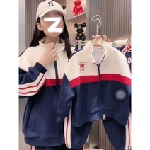 가을 모녀 스포츠 레저 트레이닝 세트 패션 엄마랑 아들 딸 츄리닝 커플룩