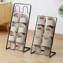 현관 철제 거실화 실내화 슬리퍼 거치대 걸이 정리대 우드 사무실 욕실화 매장 4단 꽂이, 상품선택