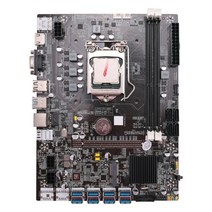 마더보드 b75 btc 마이닝 마더보드 + 랜덤 cpu lga1155 8xpcie usb 어댑터 지원 2xddr3 msata b75 usb btc 광부 마더보드, 없음