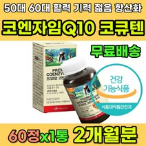 젊음 활력 기력 50대 60대 영양제 코엔자임 큐텐 Q10 항산화제 항산화영양제 혈압높을때 유해산소 제거 항산화 효과 효능 중년 남자 여자 코앤자임 코큐텐 간건강 심장 혈압 건강