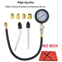 가솔린 엔진 실린더 압력 게이지 압축 테스터 키트 바이크 오토바이 자동차 트럭용 도구 0-300 PSI 8 개, 1.no box
