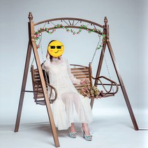 남쪽나무 야외그네 의자 2 3인용그네 흔들그네 정원 팬션 야외용 전원주택꾸미기, A03