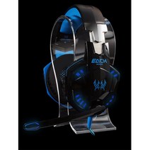 고성능 마이크 피시방 게이밍 헤드셋 게임용 PC 게임, COOL BLUE
