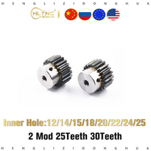 랙기어 3d 1 pcs 스퍼 피니언 모드 2 m2 20t 25t 20 치아 오른쪽 치아, 30t 12mm 키홈4