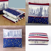 무릎담요 미니 담요 쿠션 순면 차량용 사무실 학생 Y5