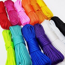 세기텍스타일 4.0mm 파라코드 끈 매듭끈 팔찌만들기 솔리드컬러 단색 (14color), 5.3m, 1.레드