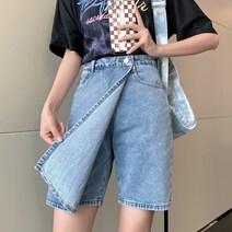 무드무드 유로 랩 데님 반바지