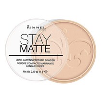 Rimmel London Stay Matte 롱래스팅 프레스드 파우더 투명 [001] 13.9g(0.49온스) (1팩) (포장은 다를 수 있음), 0.49 Ounce (Pack of 1), Peach Glow