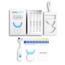 치과성분 치아미백 셀프치아미백제 16 LED 치아 미백 키트 4 PCS Whitener 펜 35% Carbamide Peroxide 젤, 01 white