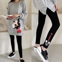 헤이미키맨투맨 레깅스세트)디즈니정품 셋업 맨투맨티셔츠 상하의세트 츄리닝세트 쫄바지 프린팅 박스 박시 나염 쭈리면 캐릭터