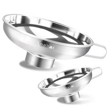 식용구리스 커피머신구리스 커피머신윤활제 Anaeat 스테인리스 스틸 주방 깔때기 다용도 프리미엄 금속 식, 04 2 Pack(4