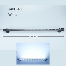 조명 구피 2자 3자 45cm 수족관 어항 조명 라이트 LED LED 방수 수중, 48cm 흰색