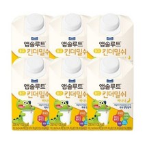 매일유업 킨더밀쉬 바나나맛/ 우유맛 6개입 돌아기우유간식, 바나나맛, 200ml, 6개