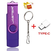 3 IN 1 금속 OTG 64GB 플래시 드라이브 USB 2.0 32GB 미니 펜 빨간색 사용자 정의 로고 16GB 메모리 스틱 선물 열쇠 고리 8GB U 디스크 4GB, 퍼플