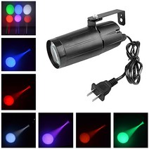 무대 조명 3w rgbwyp led 핀스팟 스포트라이트 디스코 미러 볼 빔 프로젝터 스팟 램프 디스코 홈 파티 dj 쇼 장식, 자주색, 영국 플러그