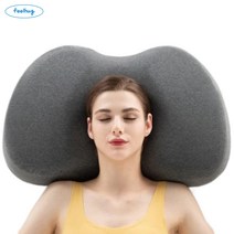 필허그 경추베개 메모리폼 거북목 일자목 코골이 목이편한 옆으로자는 숙면 기능성 베개, 1개