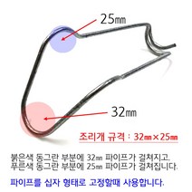 조리개 50개 비닐하우스 시설자재 파이프 하우스자재 부속 농자재, 32mm×32mm 50개