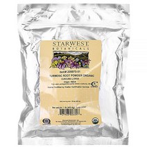 Starwest Botanicals 유기농 분말 심황 뿌리 1파운드